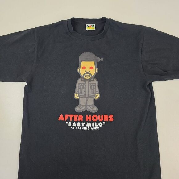 Bape Baby Milo After Hours Tee X The Weekend Shirt Mens Sz XL Double Sided - Picture 2 of 9